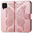 Coque Portefeuille Papillon Livre Cuir Etui Clapet pour Samsung Galaxy M62 4G Rose