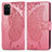 Coque Portefeuille Papillon Livre Cuir Etui Clapet pour Samsung Galaxy S20 Plus Rose Rouge