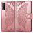 Coque Portefeuille Papillon Livre Cuir Etui Clapet pour Vivo Y11s Rose