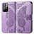 Coque Portefeuille Papillon Livre Cuir Etui Clapet pour Xiaomi Redmi Note 11 5G Violet Clair