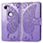 Coque Portefeuille Papillon Livre Cuir Etui Clapet S01D pour Google Pixel 3a XL Violet Clair