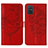 Coque Portefeuille Papillon Livre Cuir Etui Clapet Y01B pour Samsung Galaxy M40S Rouge