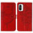 Coque Portefeuille Papillon Livre Cuir Etui Clapet Y01B pour Xiaomi Mi 11i 5G Rouge