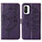 Coque Portefeuille Papillon Livre Cuir Etui Clapet Y01B pour Xiaomi Mi 11i 5G Violet