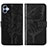Coque Portefeuille Papillon Livre Cuir Etui Clapet YB1 pour Samsung Galaxy M04 Noir