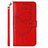 Coque Portefeuille Papillon Livre Cuir Etui Clapet YB2 pour Motorola Moto G Stylus (2023) 4G Rouge