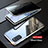 Coque Rebord Bumper Luxe Aluminum Metal Miroir 360 Degres Housse Etui Aimant LK1 pour Samsung Galaxy S20 5G Argent