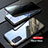 Coque Rebord Bumper Luxe Aluminum Metal Miroir 360 Degres Housse Etui Aimant LK1 pour Samsung Galaxy S20 5G Noir