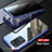 Coque Rebord Bumper Luxe Aluminum Metal Miroir 360 Degres Housse Etui Aimant LK1 pour Samsung Galaxy S20 Ultra Bleu