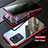 Coque Rebord Bumper Luxe Aluminum Metal Miroir 360 Degres Housse Etui Aimant LK1 pour Samsung Galaxy S20 Ultra Rouge
