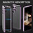 Coque Rebord Bumper Luxe Aluminum Metal Miroir 360 Degres Housse Etui Aimant LK2 pour Samsung Galaxy S25 Ultra 5G Petit