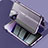 Coque Rebord Bumper Luxe Aluminum Metal Miroir 360 Degres Housse Etui Aimant LK3 pour Apple iPhone 14 Pro Violet