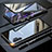 Coque Rebord Bumper Luxe Aluminum Metal Miroir 360 Degres Housse Etui Aimant M01 pour Samsung Galaxy Note 10 Plus Noir