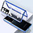 Coque Rebord Bumper Luxe Aluminum Metal Miroir 360 Degres Housse Etui Aimant M01 pour Samsung Galaxy S25 Ultra 5G Petit