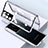 Coque Rebord Bumper Luxe Aluminum Metal Miroir 360 Degres Housse Etui Aimant M01 pour Samsung Galaxy S25 Ultra 5G Petit