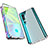 Coque Rebord Bumper Luxe Aluminum Metal Miroir 360 Degres Housse Etui Aimant M01 pour Xiaomi Mi Note 10 Argent