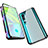 Coque Rebord Bumper Luxe Aluminum Metal Miroir 360 Degres Housse Etui Aimant M01 pour Xiaomi Mi Note 10 Noir