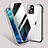 Coque Rebord Bumper Luxe Aluminum Metal Miroir 360 Degres Housse Etui Aimant M02 pour Apple iPhone 13 Mini Petit
