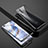 Coque Rebord Bumper Luxe Aluminum Metal Miroir 360 Degres Housse Etui Aimant M02 pour Huawei Honor 30 Pro Noir
