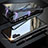Coque Rebord Bumper Luxe Aluminum Metal Miroir 360 Degres Housse Etui Aimant M02 pour Samsung Galaxy Note 10 Plus 5G Noir