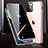 Coque Rebord Bumper Luxe Aluminum Metal Miroir 360 Degres Housse Etui Aimant M03 pour Apple iPhone 13 Mini Or Rose
