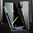 Coque Rebord Bumper Luxe Aluminum Metal Miroir 360 Degres Housse Etui Aimant M03 pour Apple iPhone 14 Noir