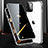 Coque Rebord Bumper Luxe Aluminum Metal Miroir 360 Degres Housse Etui Aimant M03 pour Apple iPhone 14 Pro Max Argent