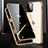 Coque Rebord Bumper Luxe Aluminum Metal Miroir 360 Degres Housse Etui Aimant M03 pour Apple iPhone 14 Pro Max Or