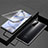 Coque Rebord Bumper Luxe Aluminum Metal Miroir 360 Degres Housse Etui Aimant M03 pour Huawei Honor 30 Noir