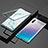 Coque Rebord Bumper Luxe Aluminum Metal Miroir 360 Degres Housse Etui Aimant M03 pour Samsung Galaxy Note 10 Plus Vert