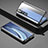 Coque Rebord Bumper Luxe Aluminum Metal Miroir 360 Degres Housse Etui Aimant M04 pour Xiaomi Mi 10 Pro Noir