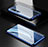 Coque Rebord Bumper Luxe Aluminum Metal Miroir 360 Degres Housse Etui Aimant M05 pour Xiaomi Mi 10 Pro Bleu