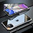 Coque Rebord Bumper Luxe Aluminum Metal Miroir 360 Degres Housse Etui Aimant M06 pour Apple iPhone 11 Argent