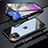 Coque Rebord Bumper Luxe Aluminum Metal Miroir 360 Degres Housse Etui Aimant M06 pour Apple iPhone 11 Noir