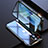 Coque Rebord Bumper Luxe Aluminum Metal Miroir 360 Degres Housse Etui Aimant M08 pour Apple iPhone 14 Noir