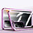 Coque Rebord Bumper Luxe Aluminum Metal Miroir 360 Degres Housse Etui Aimant P01 pour OnePlus Nord N200 5G Violet