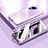 Coque Rebord Bumper Luxe Aluminum Metal Miroir 360 Degres Housse Etui Aimant P01 pour Xiaomi Mi 12 Lite NE 5G Violet