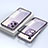 Coque Rebord Bumper Luxe Aluminum Metal Miroir 360 Degres Housse Etui Aimant P02 pour Xiaomi Redmi Note 12 5G Violet
