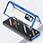 Coque Rebord Bumper Luxe Aluminum Metal Miroir 360 Degres Housse Etui Aimant P03 pour Xiaomi Mix Fold 5G Bleu