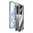 Coque Rebord Bumper Luxe Aluminum Metal Miroir 360 Degres Housse Etui Aimant pour Huawei Honor 80 Pro 5G Petit