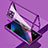 Coque Rebord Bumper Luxe Aluminum Metal Miroir 360 Degres Housse Etui Aimant pour Oppo Find X3 5G Violet Petit