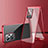 Coque Rebord Bumper Luxe Aluminum Metal Miroir 360 Degres Housse Etui Aimant pour Vivo Y30 5G Rouge