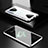 Coque Rebord Bumper Luxe Aluminum Metal Miroir 360 Degres Housse Etui Aimant pour Xiaomi Black Shark 3 Argent