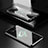 Coque Rebord Bumper Luxe Aluminum Metal Miroir 360 Degres Housse Etui Aimant pour Xiaomi Black Shark 3 Noir
