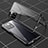 Coque Rebord Bumper Luxe Aluminum Metal Miroir 360 Degres Housse Etui Aimant pour Xiaomi Poco X3 GT 5G Noir