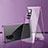 Coque Rebord Bumper Luxe Aluminum Metal Miroir 360 Degres Housse Etui Aimant pour Xiaomi Redmi Note 11 Pro 5G Violet