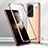 Coque Rebord Bumper Luxe Aluminum Metal Miroir 360 Degres Housse Etui Aimant pour Xiaomi Redmi Note 13 Pro+ Plus 5G Or