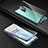 Coque Rebord Bumper Luxe Aluminum Metal Miroir 360 Degres Housse Etui Aimant T01 pour OnePlus 8 Noir