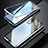 Coque Rebord Bumper Luxe Aluminum Metal Miroir 360 Degres Housse Etui Aimant T01 pour Samsung Galaxy S20 5G Argent