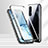 Coque Rebord Bumper Luxe Aluminum Metal Miroir 360 Degres Housse Etui Aimant T02 pour Oppo Find X2 Neo Noir